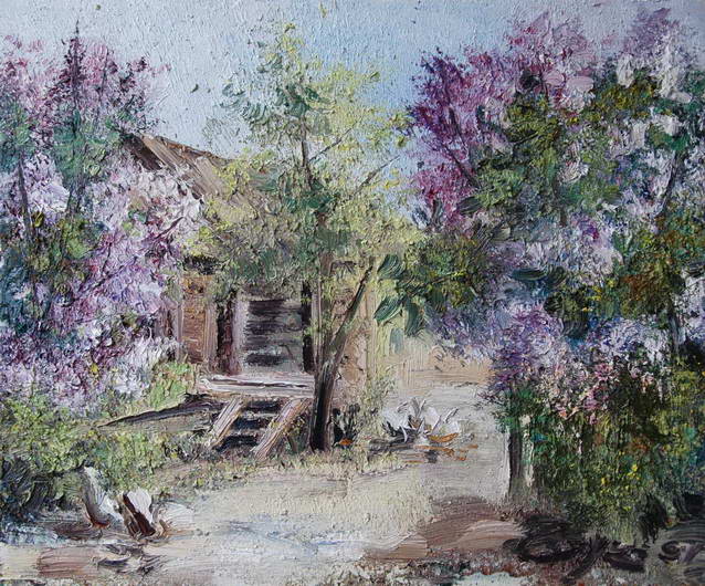 Lilac in the Garden, Alexander Susha