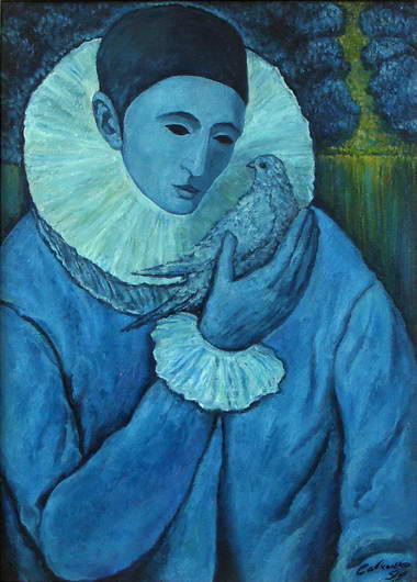 'Pierrot with a Dove', Victor Savchenko