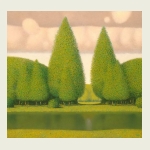 , Landscape With Green Trees
